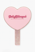 Load image into Gallery viewer, Dollzblinged Heart Mirror - Pink Blinged Edition
