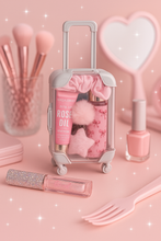 Load image into Gallery viewer, Mini Pink Travel Beauty Kit - Luggage Case Edition
